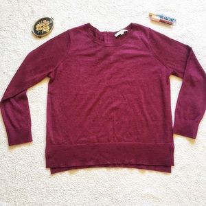 Loft Deep Burgundy Lightweight Sweater XL